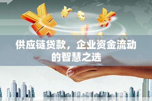 罗江供应链贷款，企业资金流动的智慧之选