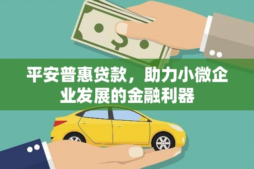 罗江平安普惠贷款，助力小微企业发展的金融利器