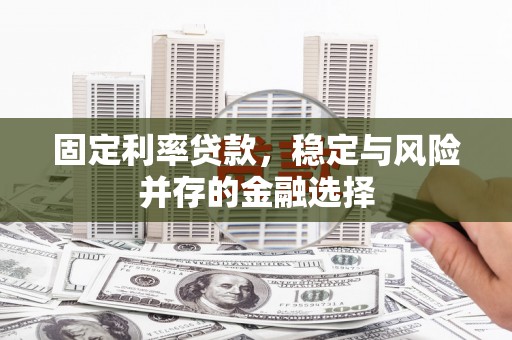 罗江固定利率贷款，稳定与风险并存的金融选择
