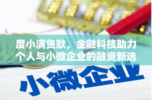 罗江度小满贷款，金融科技助力个人与小微企业的融资新选择