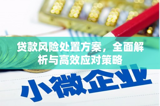 罗江贷款风险处置方案，全面解析与高效应对策略