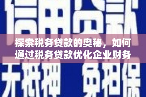 罗江探索税务贷款的奥秘，如何通过税务贷款优化企业财务