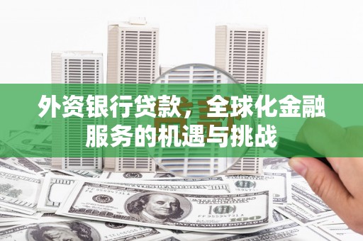 罗江外资银行贷款，全球化金融服务的机遇与挑战