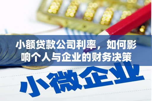 罗江小额贷款公司利率，如何影响个人与企业的财务决策