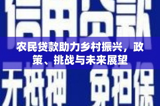 罗江农民贷款助力乡村振兴，政策、挑战与未来展望