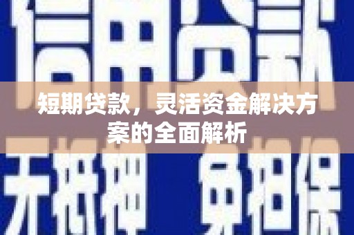 罗江短期贷款，灵活资金解决方案的全面解析