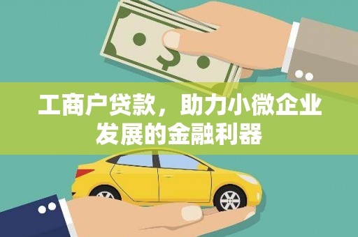 罗江工商户贷款，助力小微企业发展的金融利器