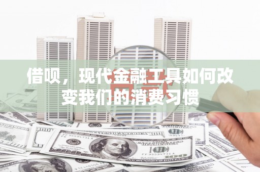 罗江借呗，现代金融工具如何改变我们的消费习惯