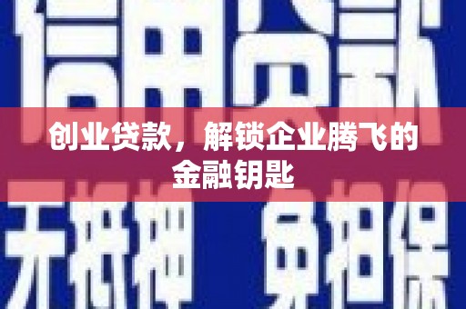 罗江创业贷款，解锁企业腾飞的金融钥匙